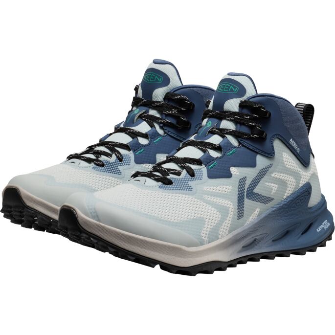Dámske turistické topánky KEEN ZIONIC NXT MID WP, ballad blue/green