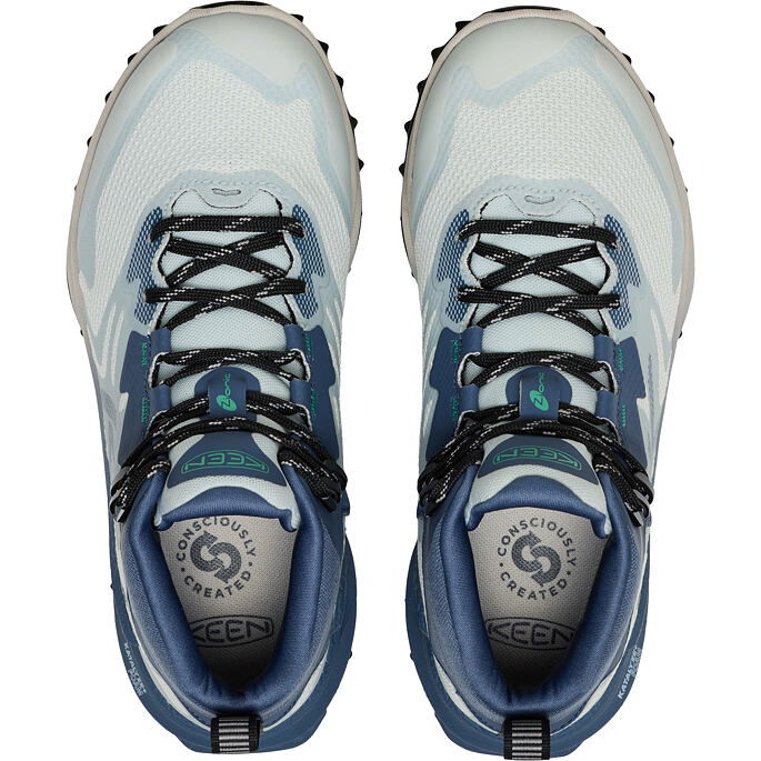 Dámske turistické topánky KEEN ZIONIC NXT MID WP, ballad blue/green