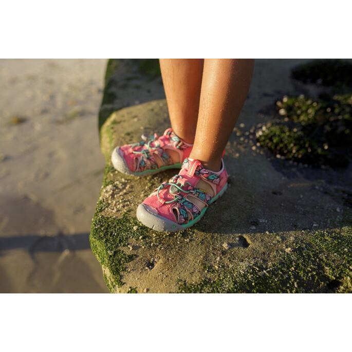 Dětské sandály KEEN SEACAMP II CNX YOUTH, tea rose/peach pearl