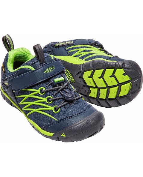 Topánky KEEN CHANDLER CNX WP CHILDREN Kids, dress blues/greenery