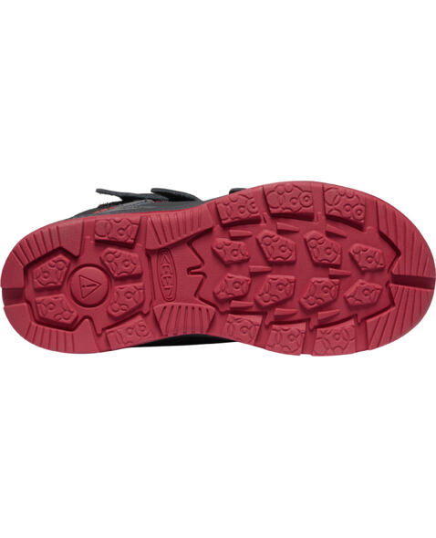 Boty KEEN REDWOOD WINTER WP C Kids, bison/red dahlia