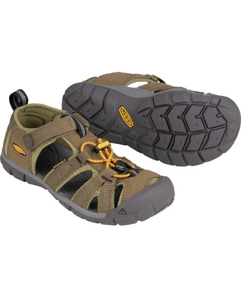 Dětské sandály KEEN SEACAMP II CNX YOUTH, military olive/saffron