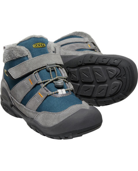 Dětské boty KEEN KNOTCH CHUKKA YOUTH, steel grey/blue wing teal
