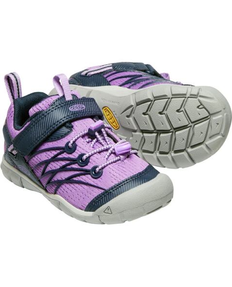 Dětské boty KEEN CHANDLER CNX CHILDREN, african violet/navy