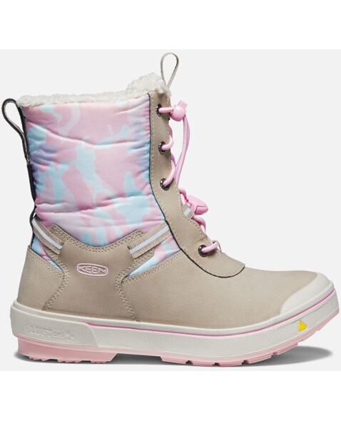 Dětské boty KEEN KELSA TALL WP CHILDREN, plaza taupe/pink blush