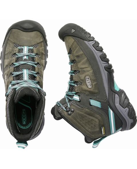 Topánky KEEN TARGHEE III MID WP WOMEN Lady, alcatraz/blue turquoise