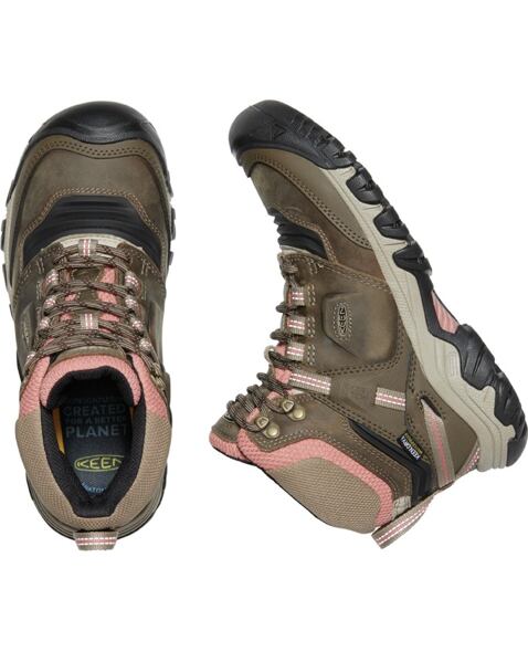 Dámské boty KEEN RIDGE FLEX MID WP W, timberwolf/brick dust