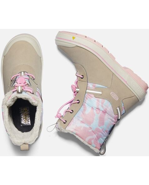 Dětské boty KEEN KELSA TALL WP CHILDREN, plaza taupe/pink blush