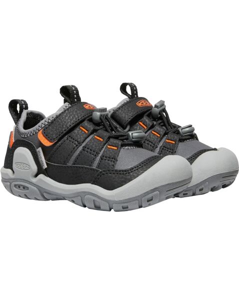 Dětské boty KEEN KNOTCH HOLLOW YOUTH, steel grey/safety orange