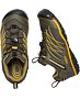 Dětské boty KEEN CHANDLER CNX WP YOUTH, dark olive/citrus